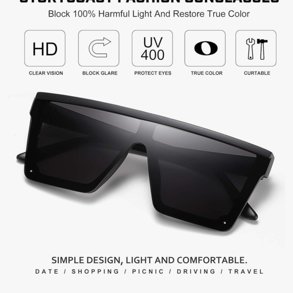 NEW STORYCOAST RETRO SQUARE SUNGLASSES - Picture 5 of 12